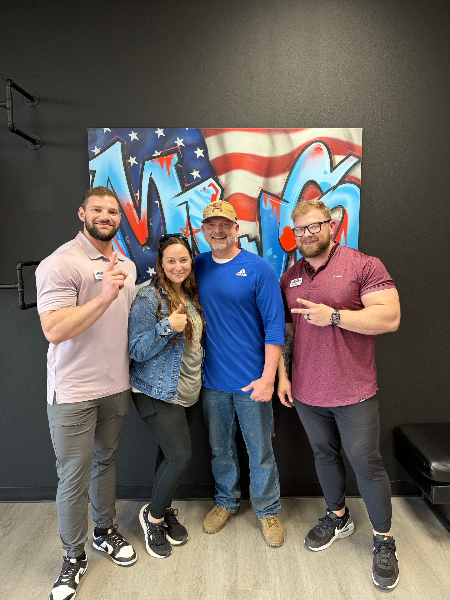 Customers and crew at Midwest Supplements